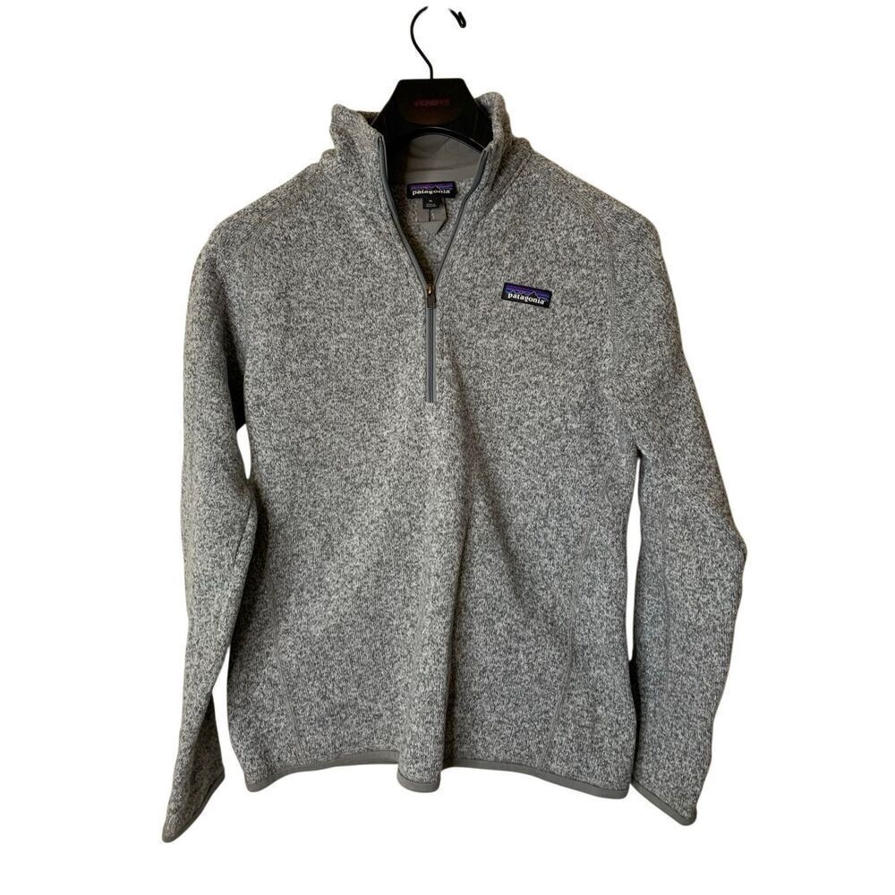 Patagonia Better Sweater 1/4 zip pullover fleece gray women's size medium 25617